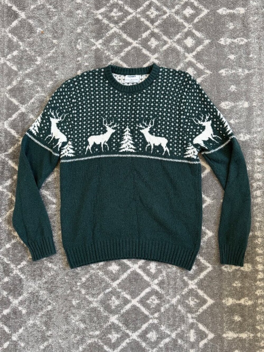 Old Navy Holiday Crewneck Sweater, Size M